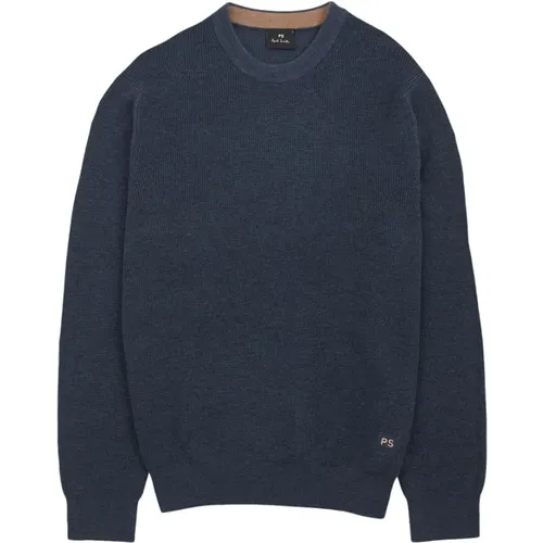 Blauer Strickpullover , Herren, Größe: XL - PS By Paul Smith - Modalova