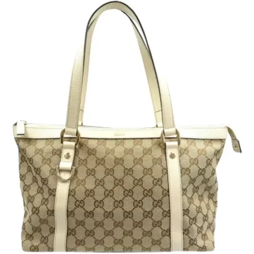 Pre-owned Tote Bags, female, , Size: ONE SIZE Pre-owned Canvas gucci-bags - Gucci Vintage - Modalova