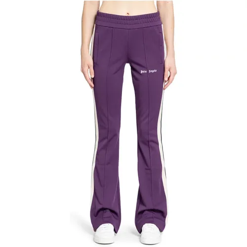 Flare Track Pant with Logo Print , female, Sizes: M, 2XS, S - Palm Angels - Modalova