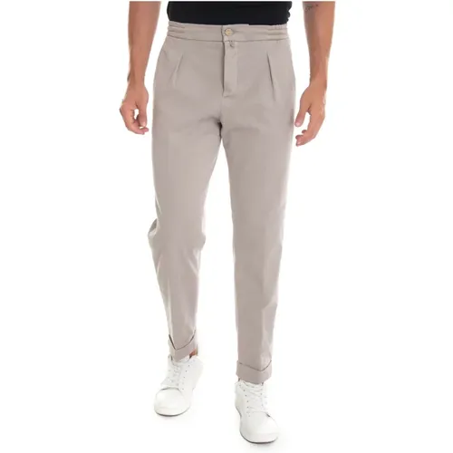 Chinos, male, , Size: W32 Lace Waist Jogger Trousers - Kiton - Modalova