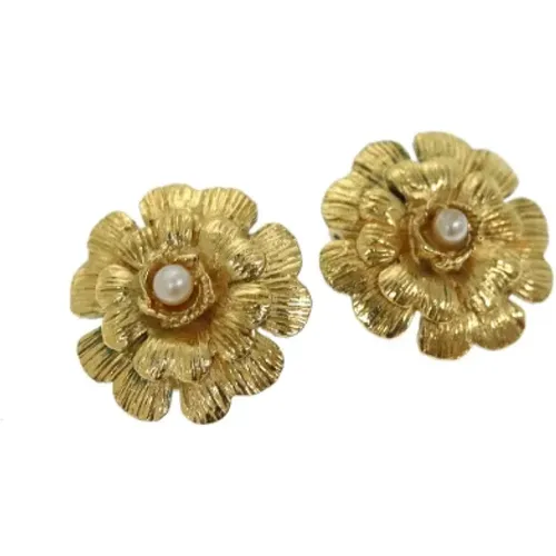 Pre-owned Metal earrings , female, Sizes: ONE SIZE - Chanel Vintage - Modalova