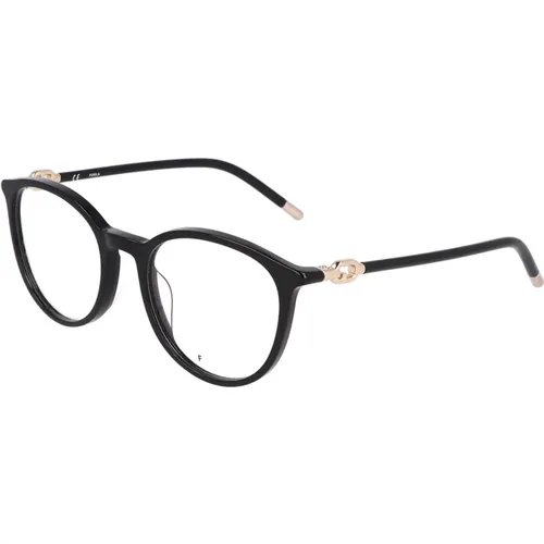 Glasses, unisex, , Size: 51 MM Round Acetate Eyeglasses Vfu548 - Furla - Modalova