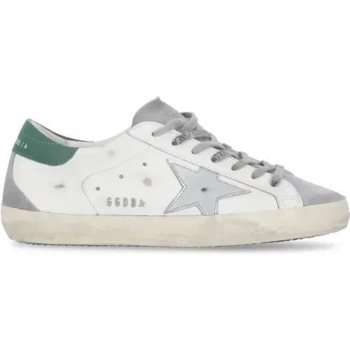 Leather Sneakers with Star Detail , male, Sizes: 8 UK, 11 UK, 6 UK - Golden Goose - Modalova