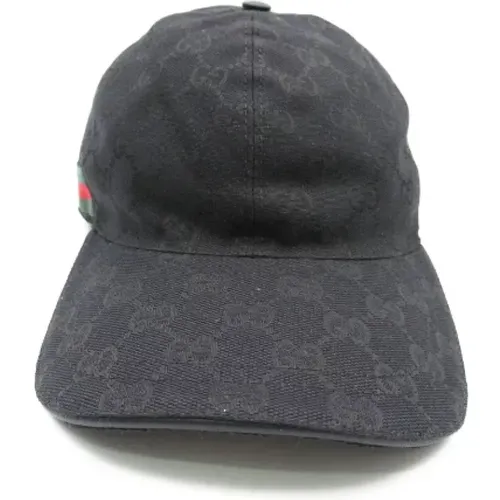 Pre-owned Accessories, female, , Size: ONE SIZE Pre-owned Canvas hats - Gucci Vintage - Modalova