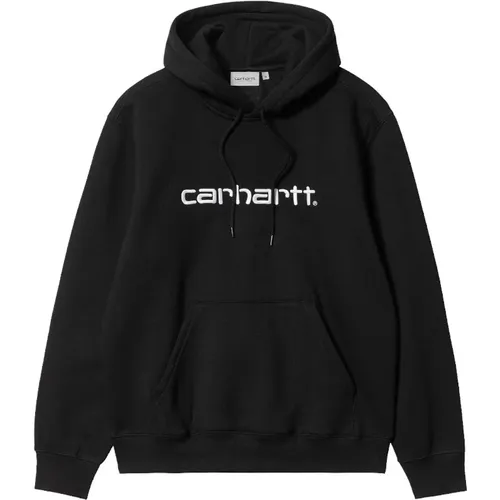 Hoodies, male, , Size: M Hooded Sweatshirt with Kangaroo Pocket - Carhartt WIP - Modalova