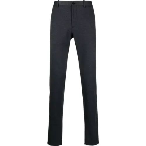 Slim Fit Trousers with Houndstooth Pattern , male, Sizes: M - Incotex - Modalova