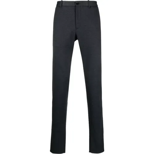 Slim Fit Trousers with Houndstooth Pattern , male, Sizes: XL, M - Incotex - Modalova