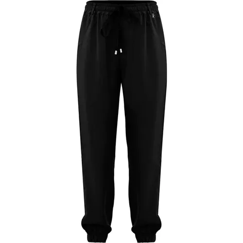 Trousers with an elasticated waistband and cuffs , female, Sizes: S, XS - Kocca - Modalova