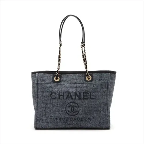 Pre-owned Tote Bags, female, , Size: ONE SIZE Pre-owned Canvas chanel-bags - Chanel Vintage - Modalova