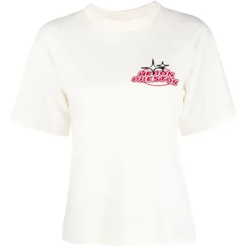 Weiße Sponsor Logo T-Shirt - Heron Preston - Modalova