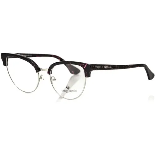 Clubmaster Brille Bordeaux Glitter Profil , Damen, Größe: ONE Size - Frankie Morello - Modalova