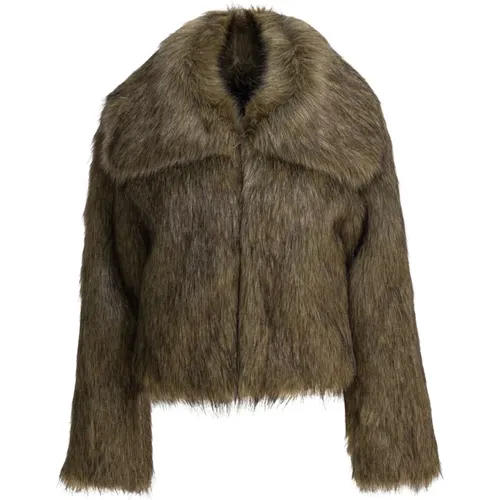 Faux Fur & Shearling Jackets, female, , Size: M Faux Fur Jacket - Thelaurent - Modalova