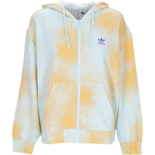 Zip-throughs, female, , Size: 2XL Lightweight Hooded Sweatshirt All Over Print - Adidas - Modalova