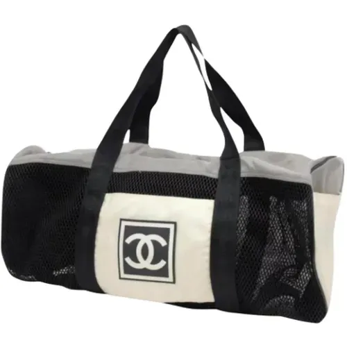 Pre-owned Weekend Bags, unisex, , Size: ONE SIZE Canvas Chanel Bags, Pre-owned, Made in Italy - Chanel Vintage - Modalova