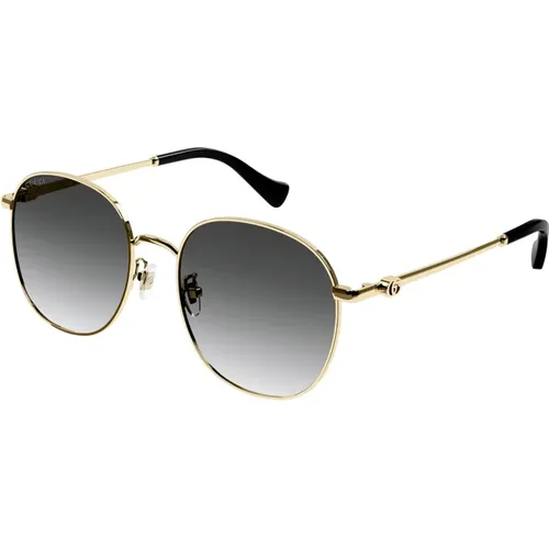 Sunglasses GG1142S,Stylische Sonnenbrille GG1142S,Gold/Brown Shaded Sunglasses - Gucci - Modalova