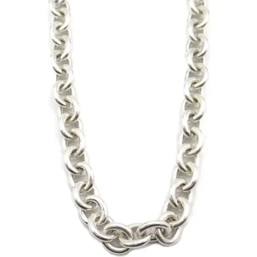 Pre-owned Jewellery, female, , Size: ONE SIZE Pre-owned Silver necklaces - Tiffany & Co. Pre-owned - Modalova