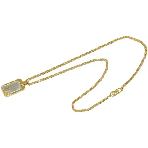 Pre-owned Jewellery, female, , Size: ONE SIZE Pre-owned Metal necklaces - Dior Vintage - Modalova