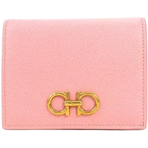 Pre-owned Wallets, female, , Size: ONE SIZE Pre-owned Leather wallets - Salvatore Ferragamo Pre-owned - Modalova