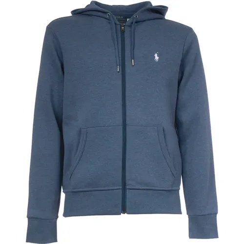 Zip-throughs, male, , Size: XL Hooded Zip Sweatshirt - Polo Ralph Lauren - Modalova