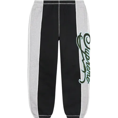 Paneled Script Sweatpant Limited Edition , male, Sizes: XL - Supreme - Modalova