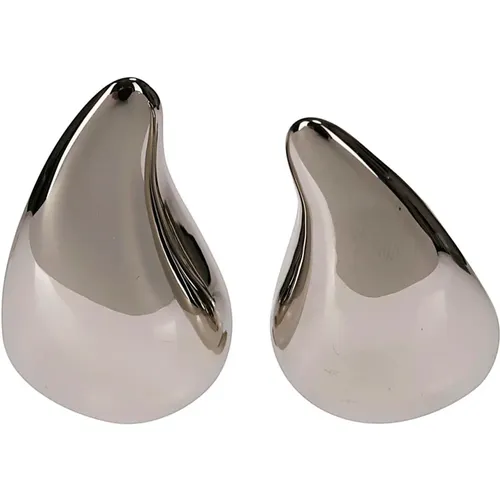 Teardrop Shape Silver Earrings , female, Sizes: ONE SIZE - Courrèges - Modalova