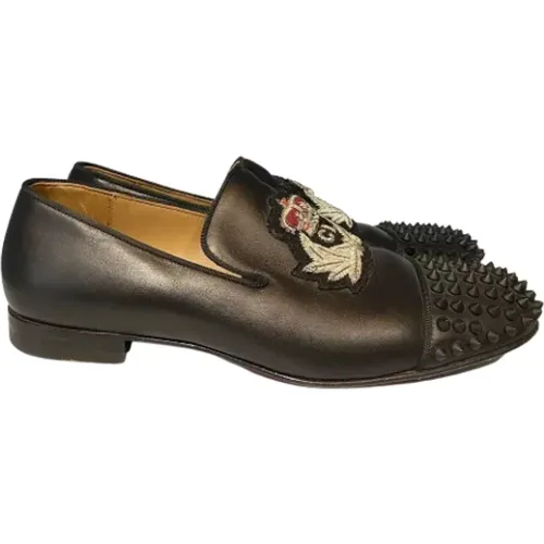 Pre-owned Leather flats , female, Sizes: 7 1/2 UK - Christian Louboutin Pre-owned - Modalova