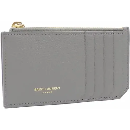 Pre-owned Wallets, female, , Size: ONE SIZE Pre-owned Leather wallets - Yves Saint Laurent Vintage - Modalova