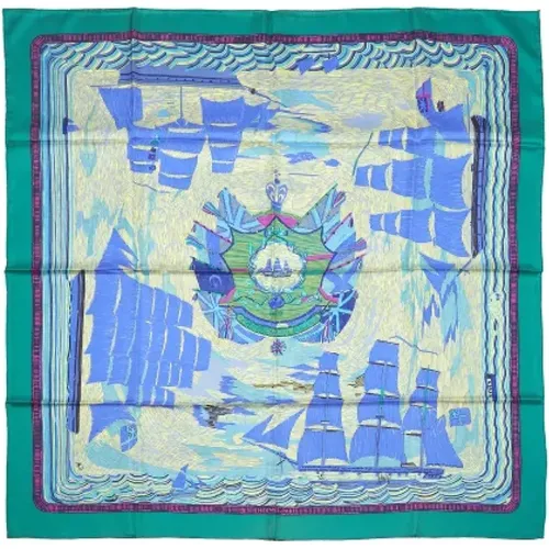 Pre-owned Scarves, female, , Size: ONE SIZE Pre-owned Silk scarves - Hermès Vintage - Modalova