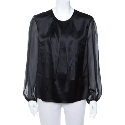 Pre-owned Shirts & Blouses, female, , Size: L Pre-owned Silk tops - Carolina Herrera Pre-owned - Modalova