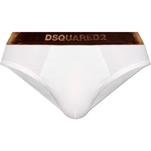 Bottoms, male, , Size: XL Cotton Briefs - Dsquared2 - Modalova