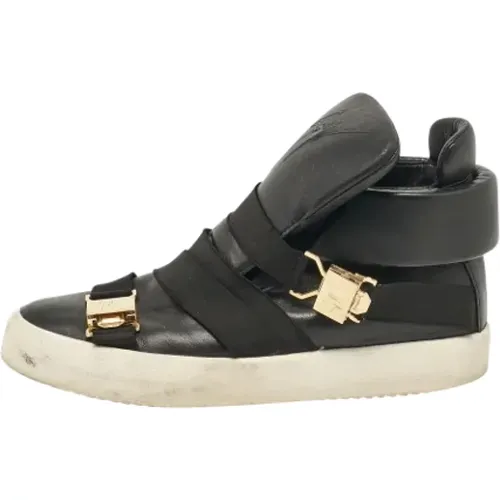 Pre-owned Sneakers, male, , Size: 10 US Pre-owned Leather sneakers - Giuseppe Zanotti Pre-owned - Modalova