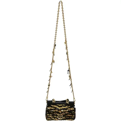 Pre-owned Leather shoulder-bags , female, Sizes: ONE SIZE - Dolce & Gabbana Pre-owned - Modalova