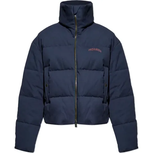 Down Jackets, male, , Size: XL Puffer jacket with logo - Dsquared2 - Modalova