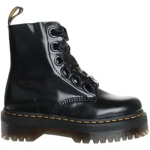 Plateau-Stiefel mit Banddetail , Damen, Größe: 41 EU - Dr. Martens - Modalova