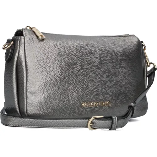 Silberne Schultertasche Naif RE , Damen, Größe: ONE Size - Valentino by Mario Valentino - Modalova