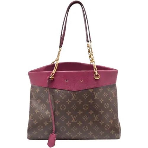 Pre-owned Tote Bags, female, , Size: ONE SIZE Pre-owned Leather totes - Louis Vuitton Vintage - Modalova