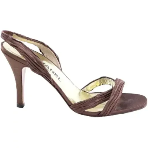Pre-owned Leather heels , female, Sizes: 6 UK - Chanel Vintage - Modalova