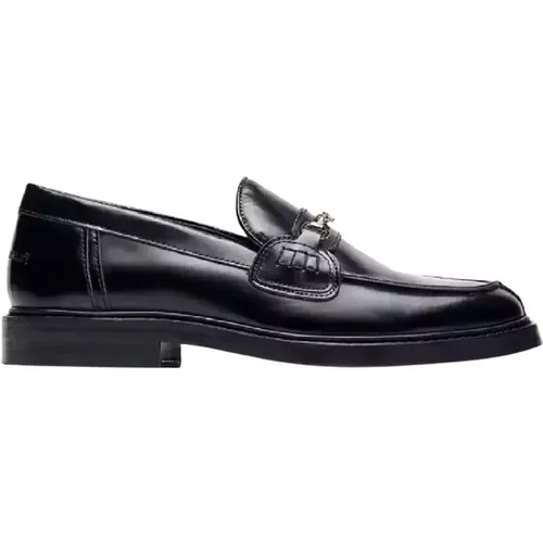 Loafers, female, , Size: 10 US Leather Loafers - Filling Pieces - Modalova