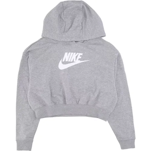 Grafischer Oversized Crop Hoodie , Damen, Größe: L - Nike - Modalova