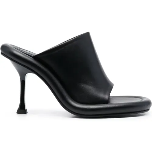 Heeled Mules, female, , Size: 8 US Leather Bumper-Tube 100mm Heeled Mules - JW Anderson - Modalova