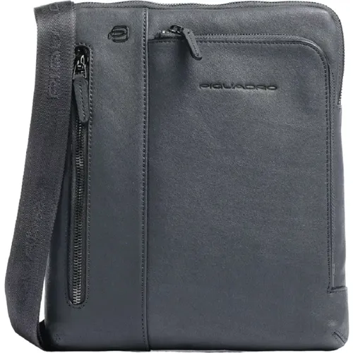 Messenger Bags, male, , Size: ONE SIZE Clear iPad Bag Vertical Style - Piquadro - Modalova