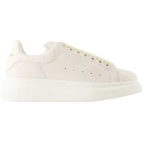 Weiße Leder Oversized Sneakers , Damen, Größe: 36 EU - alexander mcqueen - Modalova