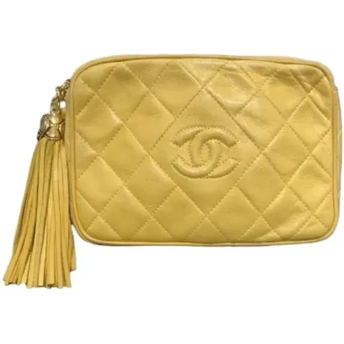 Pre-owned Cross Body Bags, female, , Size: ONE SIZE Pre-owned Leather Chanel Crossbody Bag - Chanel Vintage - Modalova