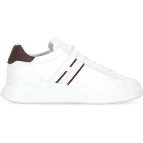 Leather Sneakers Round Toe , male, Sizes: 6 UK, 6 1/2 UK, 11 UK, 9 UK, 7 1/2 UK, 8 1/2 UK, 9 1/2 UK, 10 UK - Hogan - Modalova