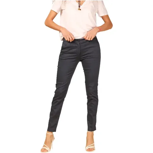 Slim Damen Chino Hose in Stretch Satin , Damen, Größe: 2XS - Mason's - Modalova