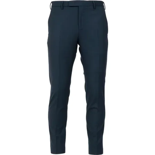 Blaue Wollhose mit lockerer Passform , Herren, Größe: XS - PT Torino - Modalova