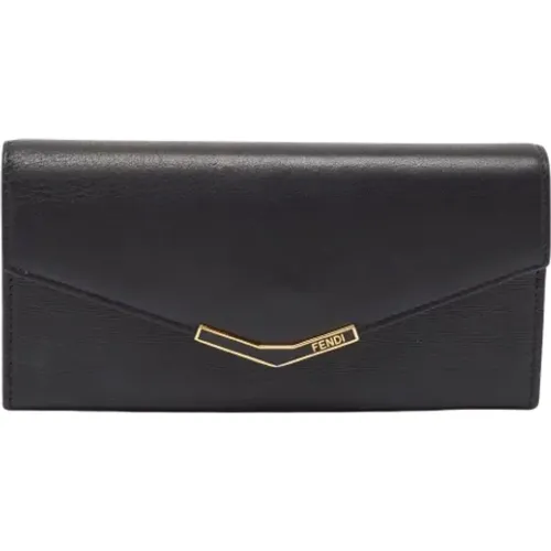 Pre-owned Wallets, female, , Size: ONE SIZE Pre-owned Leather wallets - Fendi Vintage - Modalova