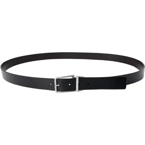 Belts, male, , Size: 125 CM Leather Mens Belt - Calvin Klein - Modalova