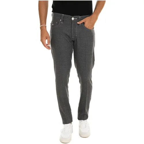 Customizable 5-Pocket Wool Trousers , male, Sizes: W33, W32, W35, W34, W40, W36, W31 - Tramarossa - Modalova