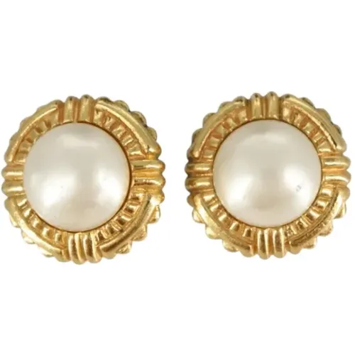 Pre-owned Jewellery, female, , Size: ONE SIZE Pre-owned Metal earrings - Chanel Vintage - Modalova